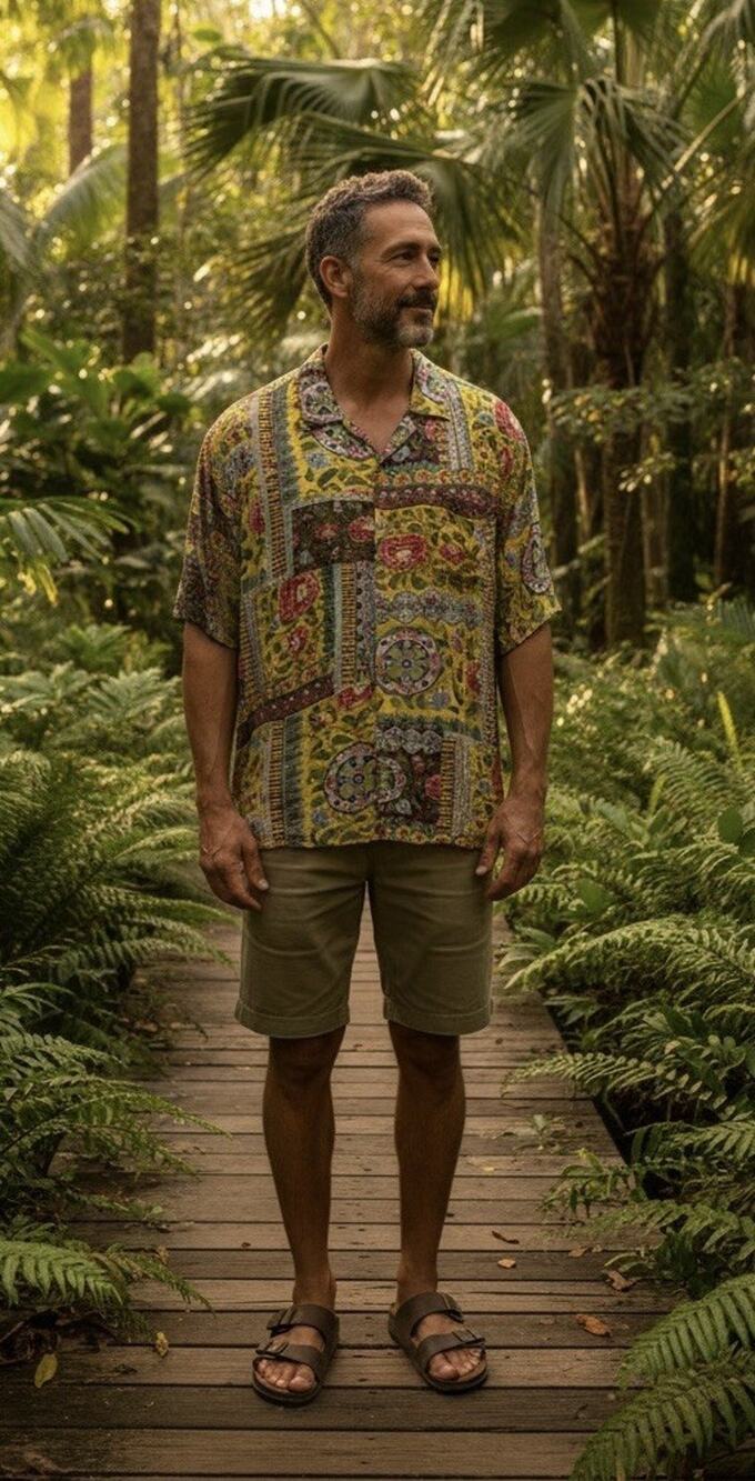 Vintage Jams World Short Sleeve Button Up Shirt Men’s Size XXL Tropical Hawaiian